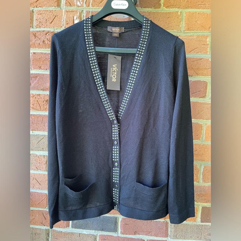 Victor Wool Sweater Sz L (1009)